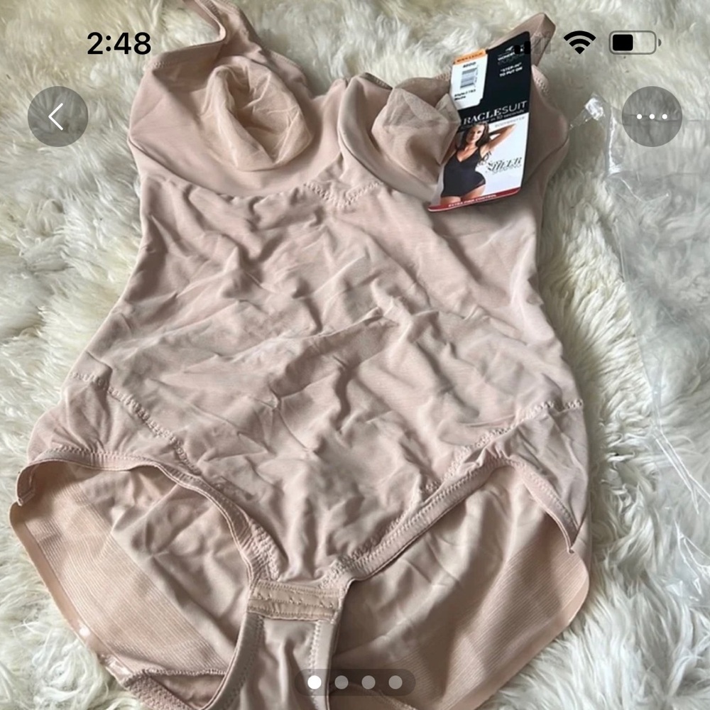 Nude Shapewear Bodysuit with Molded Cups and Compression Fit